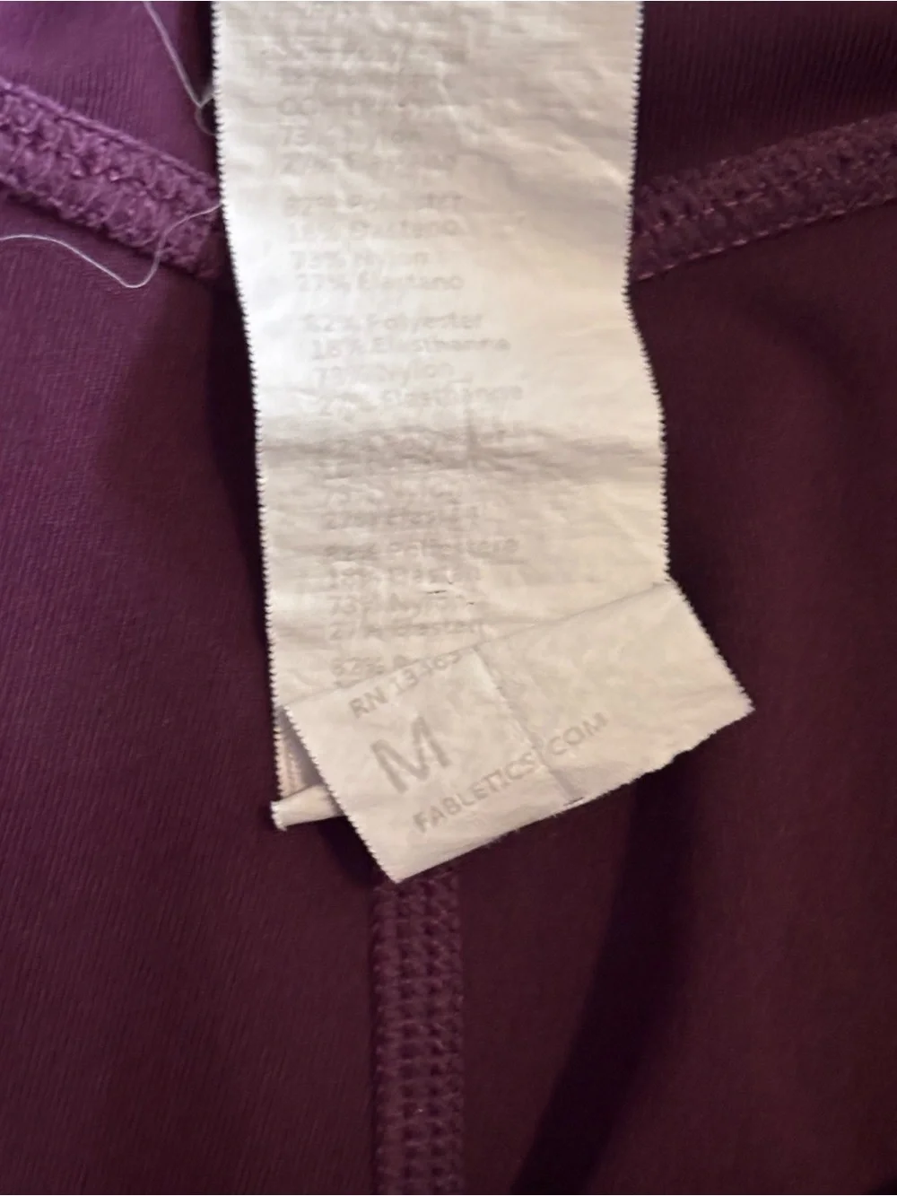 Fabletics Deep Plum High-Waist Pocket Leggings
